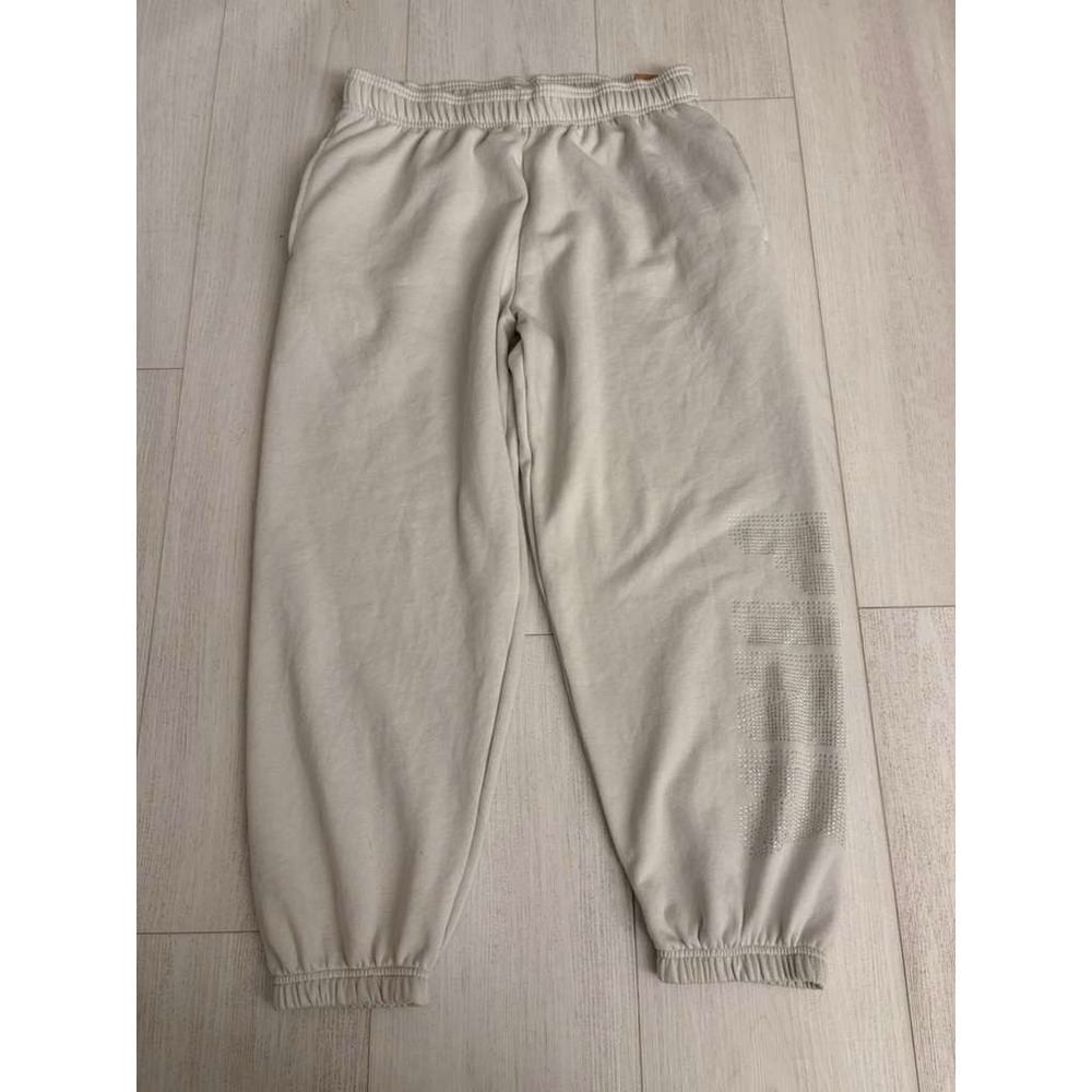 NWT Victoria's Secret PINK Campus Sweat Pants Sz XL Light Gray Bling Logo